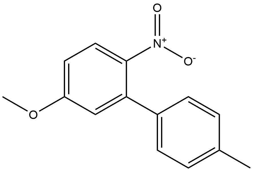 5-methoxy-4'-methyl-2-nitro-1,1'-biphenyl Structure