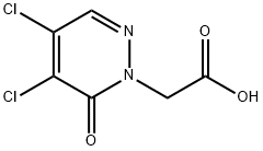 2-(4,5-dichloro-6-oxo-1,6-dihydropyridazin-1-yl)ac
etic acid Structure