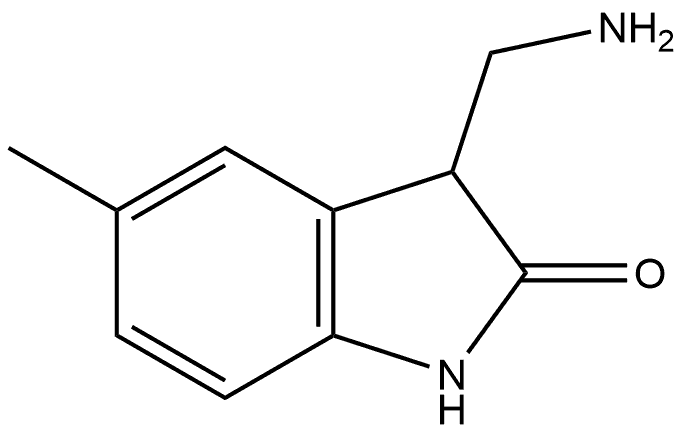 3-(aminomethyl)-5-methyl-2,3-dihydro-1H-indol-2-one 구조식 이미지