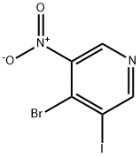 Pyridine, 4-bromo-3-iodo-5-nitro- Structure