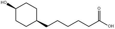 Cyclohexanehexanoic acid, 4-hydroxy-, cis- Structure