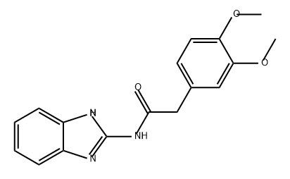 Benzeneacetamide, N-1H-benzimidazol-2-yl-3,4-dimethoxy- 구조식 이미지