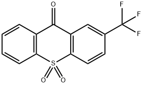 9H-Thioxanthen-9-one, 2-(trifluoromethyl)-, 10,10-dioxide Structure