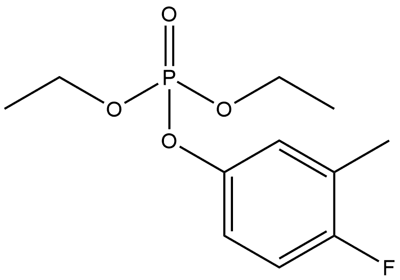 Diethyl 4-fluoro-3-methylphenyl phosphate Structure