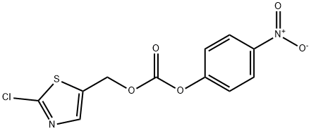 Carbonic acid, (2-chloro-5-thiazolyl)methyl 4-nitrophenyl ester 구조식 이미지