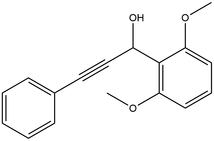 2,6-Dimethoxy-α-(2-phenylethynyl)benzenemethanol Structure