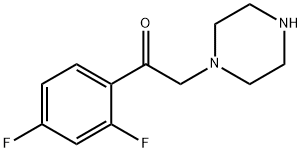 Ethanone, 1-(2,4-difluorophenyl)-2-(1-piperazinyl)- Structure