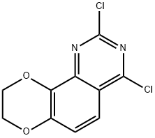 [1,4]Dioxino[2,3-h]quinazoline, 2,4-dichloro-8,9-dihydro- Structure