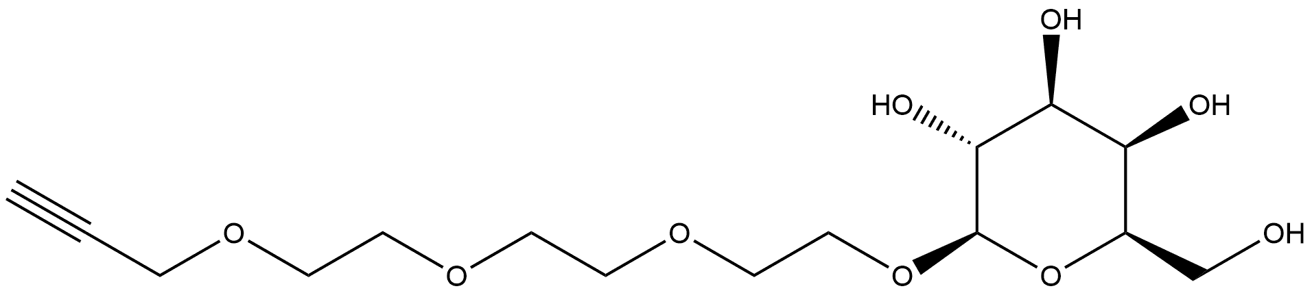 β-D-Galactopyranoside, 2-[2-[2-(2-propyn-1-yloxy)ethoxy]ethoxy]ethyl Structure