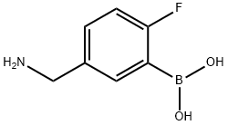 Boronic acid, B-[5-(aminomethyl)-2-fluorophenyl]- 구조식 이미지