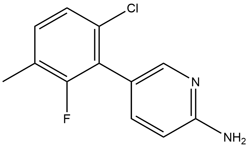 5-(6-Chloro-2-fluoro-3-methylphenyl)-2-pyridinamine Structure