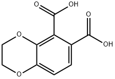 1,4-Benzodioxin-5,6-dicarboxylic acid, 2,3-dihydro- 구조식 이미지