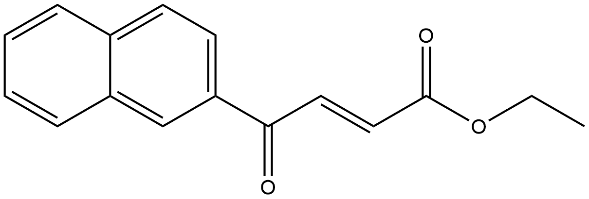 (E)-ethyl 4-(naphthalen-2-yl)-4-oxobut-2-enoate Structure