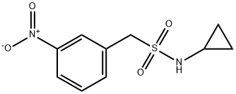 N-Cyclopropyl-1-(3-nitrophenyl)methanesulfonamide Structure