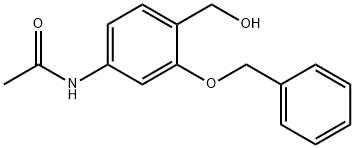 Acetamide, N-[4-(hydroxymethyl)-3-(phenylmethoxy)phenyl]- Structure