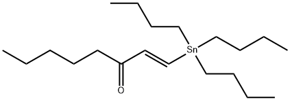 1-Octen-3-one, 1-(tributylstannyl)-, (1E)- Structure