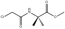 Alanine, N-(2-chloroacetyl)-2-methyl-, methyl ester Structure