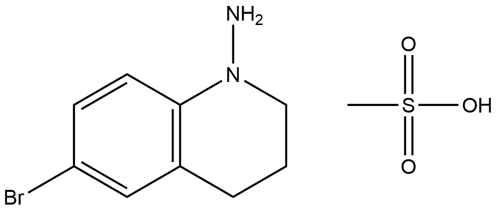 1(2H)-Quinolinamine, 6-bromo-3,4-dihydro-, methanesulfonate (1:1) Structure