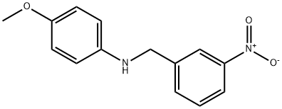 Benzenemethanamine, N-(4-methoxyphenyl)-3-nitro- Structure