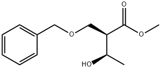 Butanoic acid, 3-hydroxy-2-[(phenylmethoxy)methyl]-, methyl ester, (2R,3R)- Structure