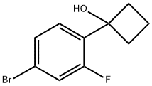 Cyclobutanol, 1-(4-bromo-2-fluorophenyl)- Structure