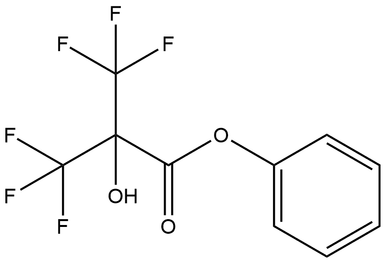 Phenyl 3,3,3-trifluoro-2-hydroxy-2-(trifluoromethyl)propanoate (ACI) Structure