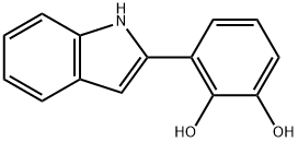 3-(1H-Indol-2-yl)benzene-1,2-diol 구조식 이미지