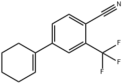 Benzonitrile, 4-(1-cyclohexen-1-yl)-2-(trifluoromethyl)- 구조식 이미지