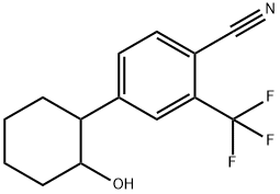 Benzonitrile, 4-(2-hydroxycyclohexyl)-2-(trifluoromethyl)- 구조식 이미지