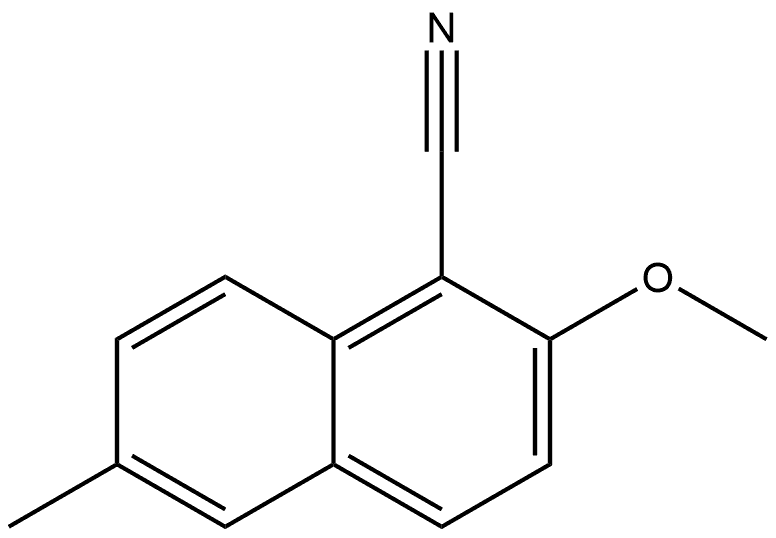 2-Methoxy-6-methyl-1-naphthalenecarbonitrile Structure