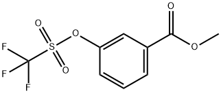 Benzoic acid, 3-[[(trifluoromethyl)sulfonyl]oxy]-, methyl ester 구조식 이미지