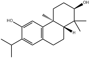 2,6-Phenanthrenediol, 1,2,3,4,4a,9,10,10a-octahydro-1,1,4a-trimethyl-7-(1-methylethyl)-, (2R,4aS,10aR)- Structure