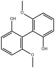 [1,1'-Biphenyl]-2,2'-diol, 6,6'-dimethoxy- Structure