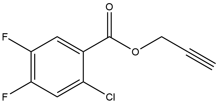 2-Propyn-1-yl 2-chloro-4,5-difluorobenzoate Structure