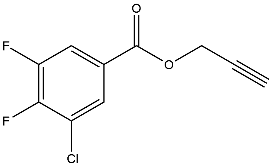 2-Propyn-1-yl 3-chloro-4,5-difluorobenzoate Structure