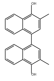 [1,1'-Binaphthalene]-4,4'-diol, 3,3'-dimethyl- Structure