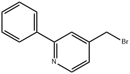 4-Bromomethyl-2-phenylpyridine Structure