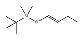 Silane, [(1E)-1-buten-1-yloxy](1,1-dimethylethyl)dimethyl- Structure