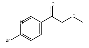 Ethanone, 1-(6-bromo-3-pyridinyl)-2-methoxy- Structure