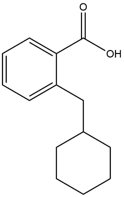 2-(Cyclohexylmethyl)benzoic acid Structure