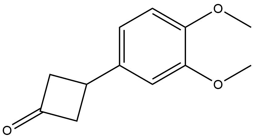 3-(3,4-Dimethoxyphenyl)cyclobutanone Structure