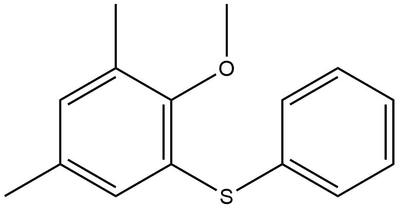 2-Methoxy-1,5-dimethyl-3-(phenylthio)benzene Structure