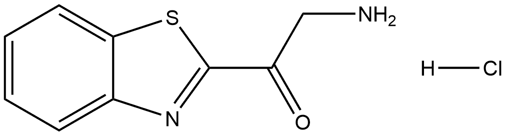 2-Amino-1-(2-benzothiazolyl)ethanone Hydrochloride Structure