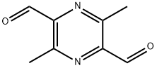 2,5-Pyrazinedicarboxaldehyde, 3,6-dimethyl- Structure