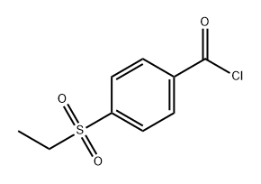 Benzoyl chloride, 4-(ethylsulfonyl)- Structure