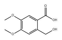 Benzoic acid, 2-(hydroxymethyl)-4,5-dimethoxy- Structure