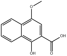 2-Naphthalenecarboxylic acid, 1-hydroxy-4-methoxy- Structure