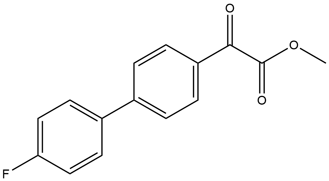 Methyl 4'-fluoro-α-oxo[1,1'-biphenyl]-4-acetate Structure