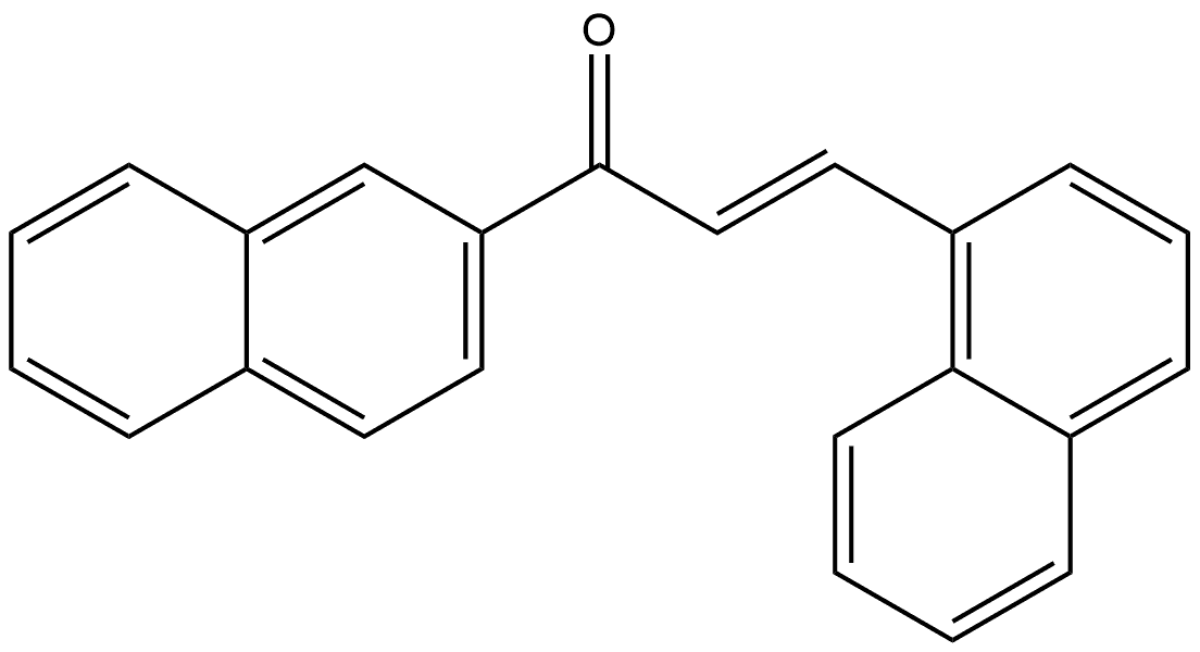 (2E)-3-(1-Naphthalenyl)-1-(2-naphthalenyl)-2-propen-1-one Structure