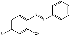 Phenol, 5-bromo-2-[(1E)-2-phenyldiazenyl]- Structure